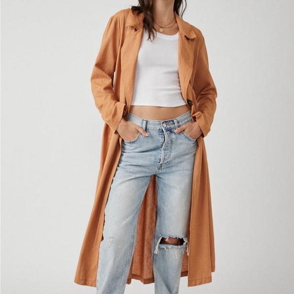 Free People Rae Longline Duster - Picture 3 of 6